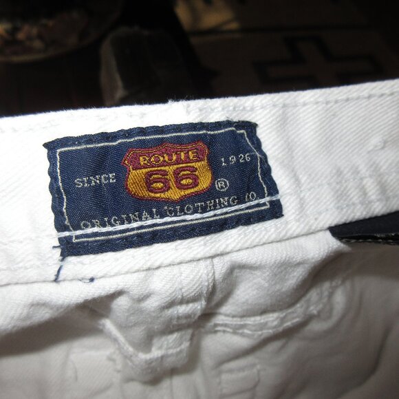 ROUTE 66 White Denim Capri Cropped Jeans Pants 7/8 - Picture 5 of 5